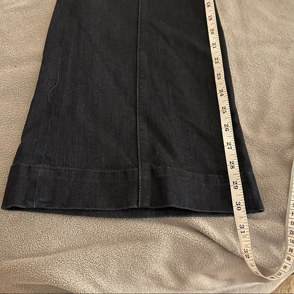 Soft surroundings metamorphic button front flare jeans size 8 - Picture 8 of 8